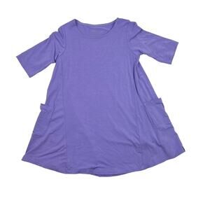 Sweet Bamboo Purple Pocket Dress